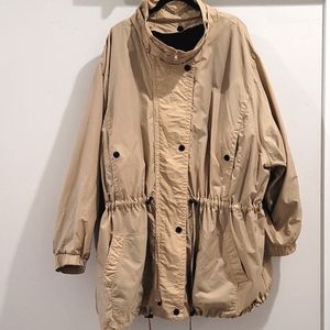 Woman Within 6X removable fleece lined anorak jacket, no hood